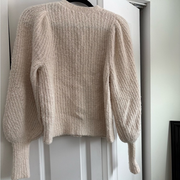 Ulla Johnson Cream Textured Cardigan - Picture 2 of 4